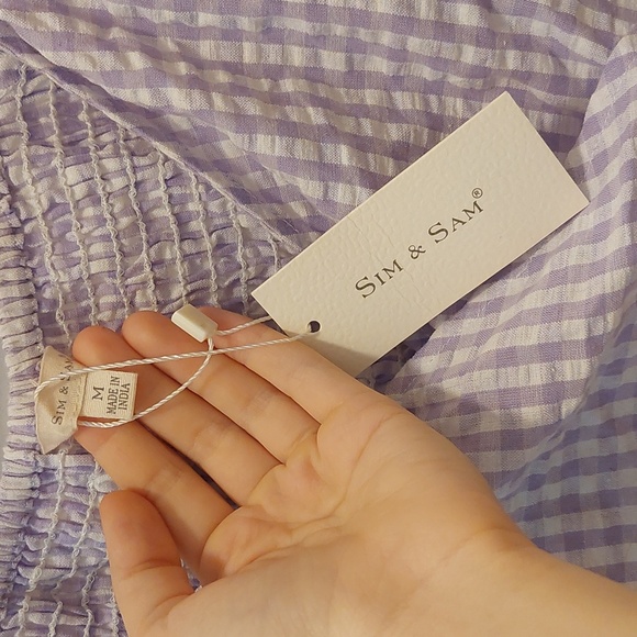 Purple gingham top - Picture 2 of 4